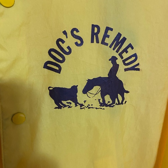 RARE! Vtg 70's Pla Jac by Dunbrooke Yellow Nylon Windbreaker “Doc’s Remedy” - Picture 3 of 10
